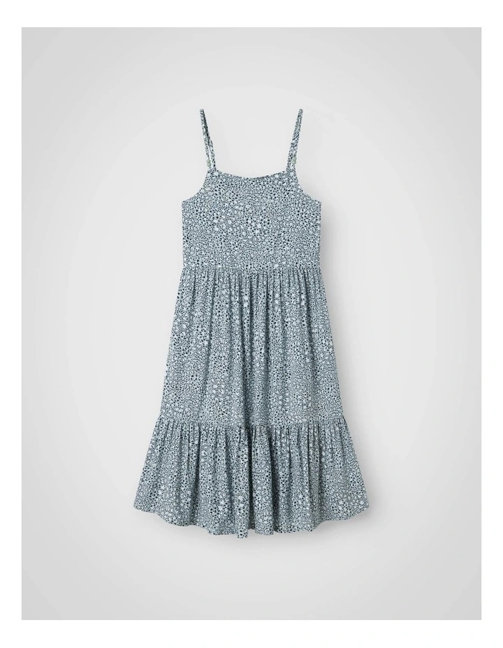 Jilli Strap Mini Dress in Aqua gray Leo image 1