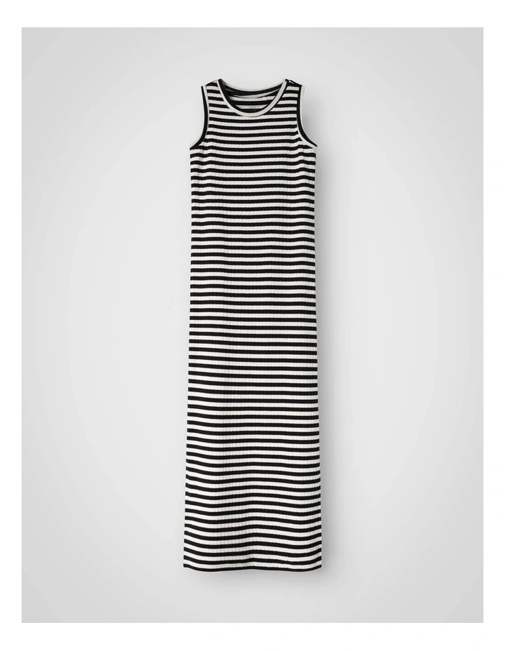Suraja Stripe Maxi Dress in Black image 1