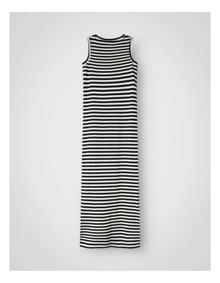 Suraja Stripe Maxi Dress in Black image 2