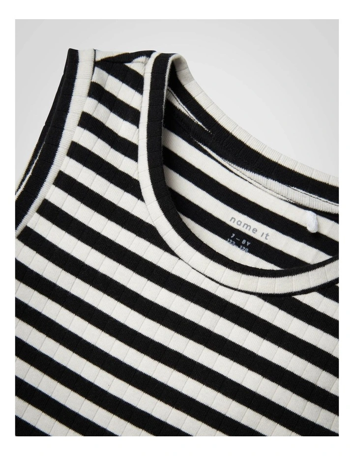 Suraja Stripe Maxi Dress in Black image 3
