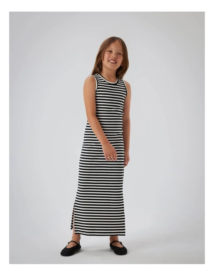 Suraja Stripe Maxi Dress in Black image 4