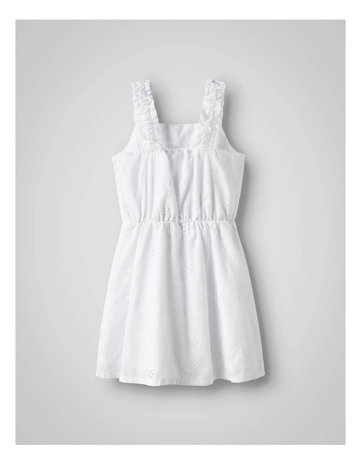 Violeta Floral Dress in Bright White image 2