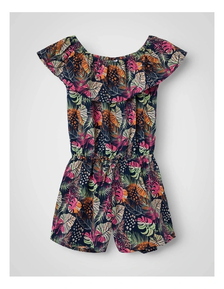 Vinaya Playsuit in Navy AOP image 2