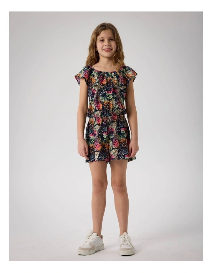 Vinaya Playsuit in Navy AOP image 4
