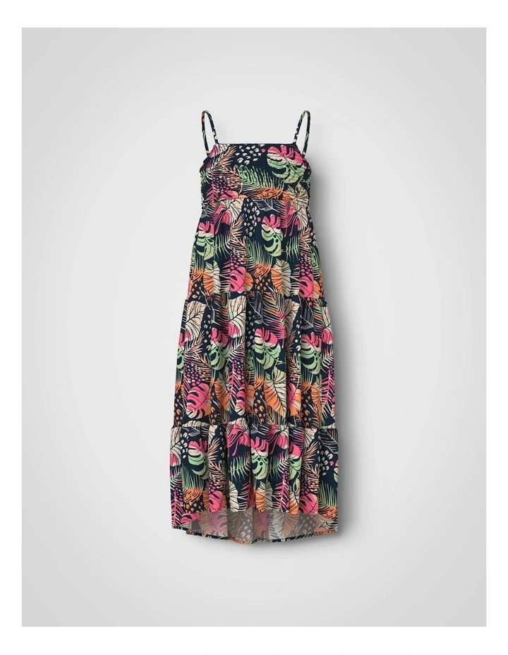 Vinaya Printed Maxi Dress in Navy Aop image 1