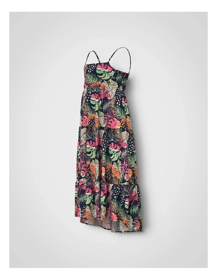 Vinaya Printed Maxi Dress in Navy Aop image 2