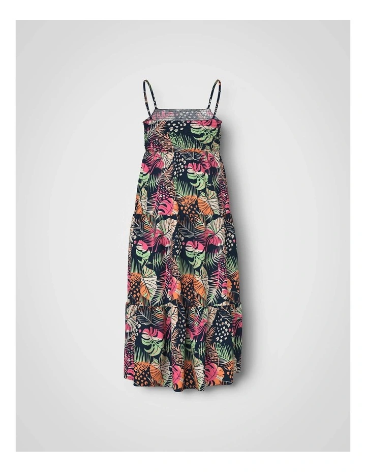 Vinaya Printed Maxi Dress in Navy Aop image 3