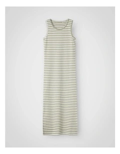 Suraja Stripe Maxi Dress in Green