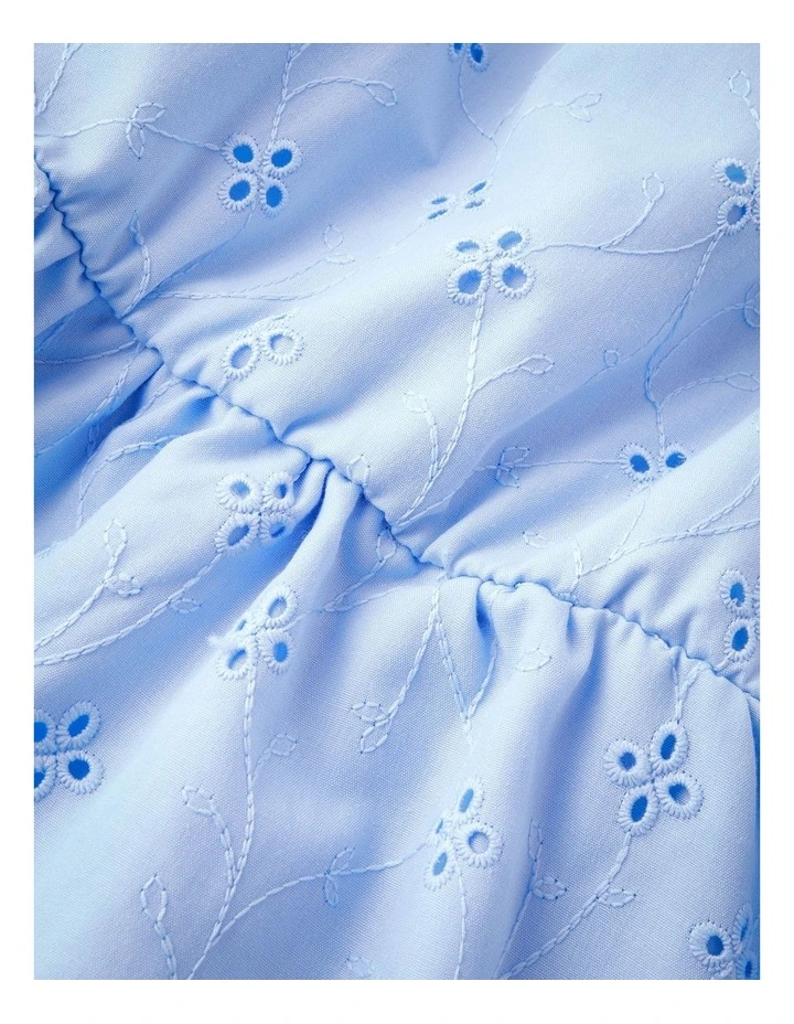 Violeta Floral Dress in Blue image 3