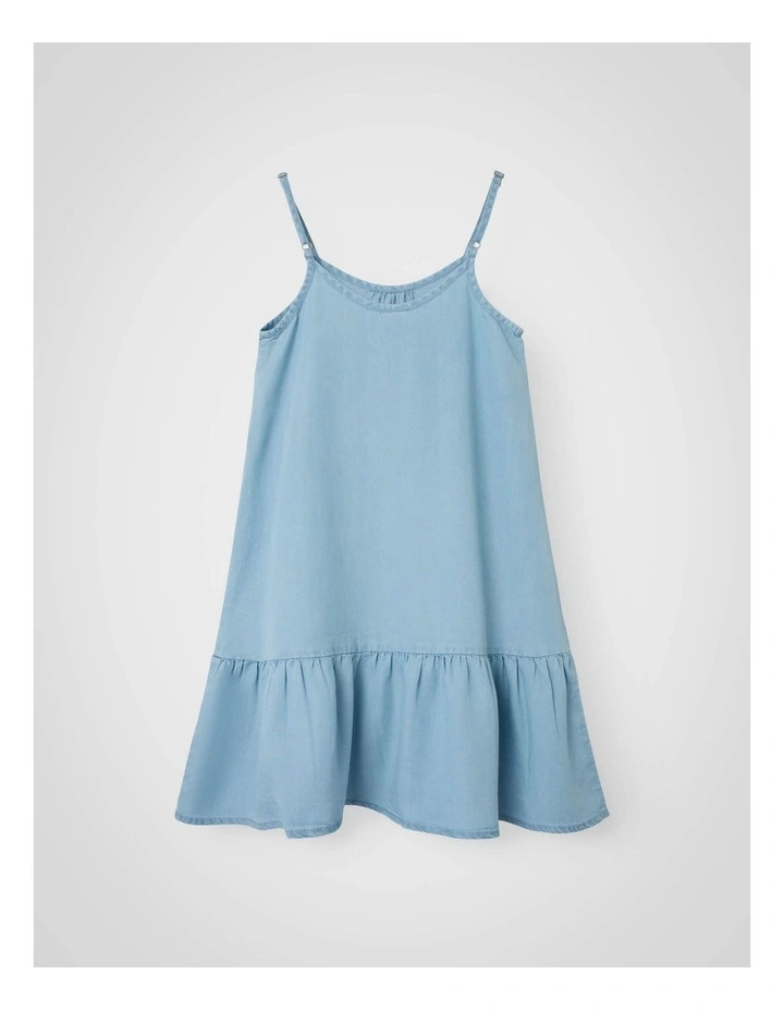 Malia Denim Dress in Blue image 2