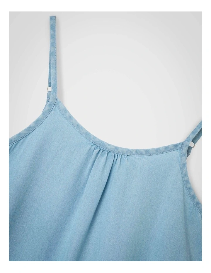 Malia Denim Dress in Blue image 3
