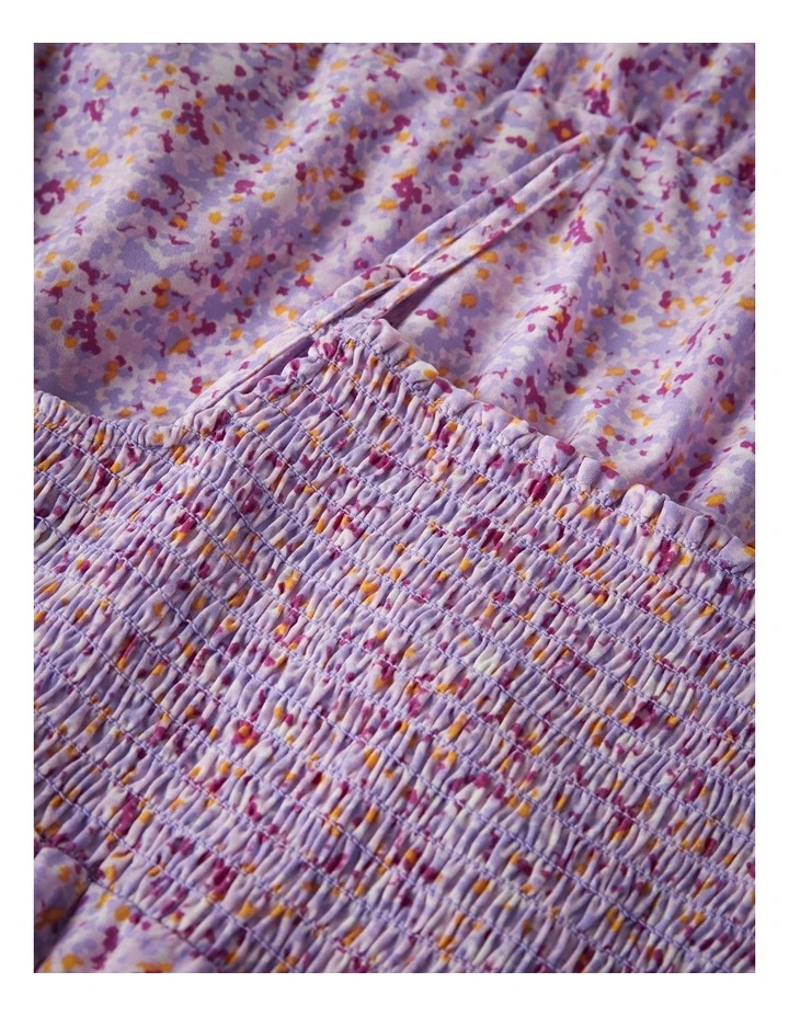 Vinaya Printed Maxi Dress in Purple image 3