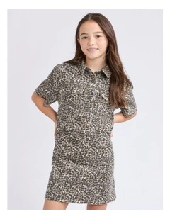 Holly Leopard Dress (8 - 16 Years) in Print