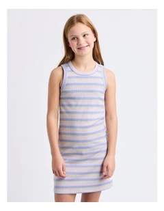 Callie Rib Tank Dress (8 - 16 Years) in Purple