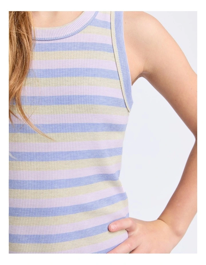 Callie Rib Tank Dress (8 - 16 Years) in Purple image 4