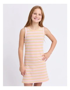 Callie Rib Tank Dress (8 - 16 Years) in Pink