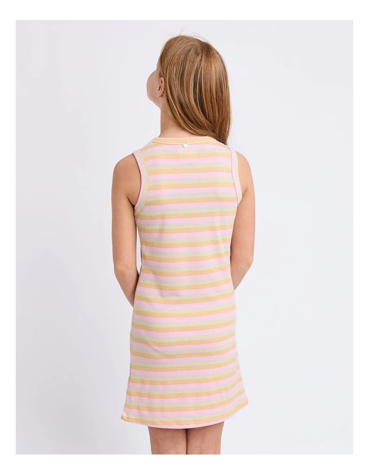 Callie Rib Tank Dress (8 - 16 Years) in Pink image 2