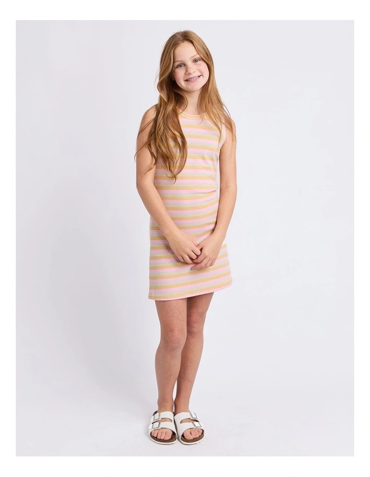 Callie Rib Tank Dress (8 - 16 Years) in Pink image 3