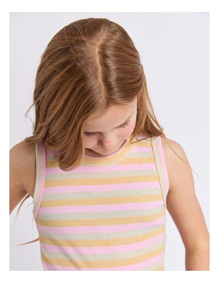 Callie Rib Tank Dress (8 - 16 Years) in Pink image 4