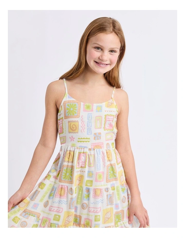 Matisse Tiered Mini Dress (8-16 Years) in Print image 1