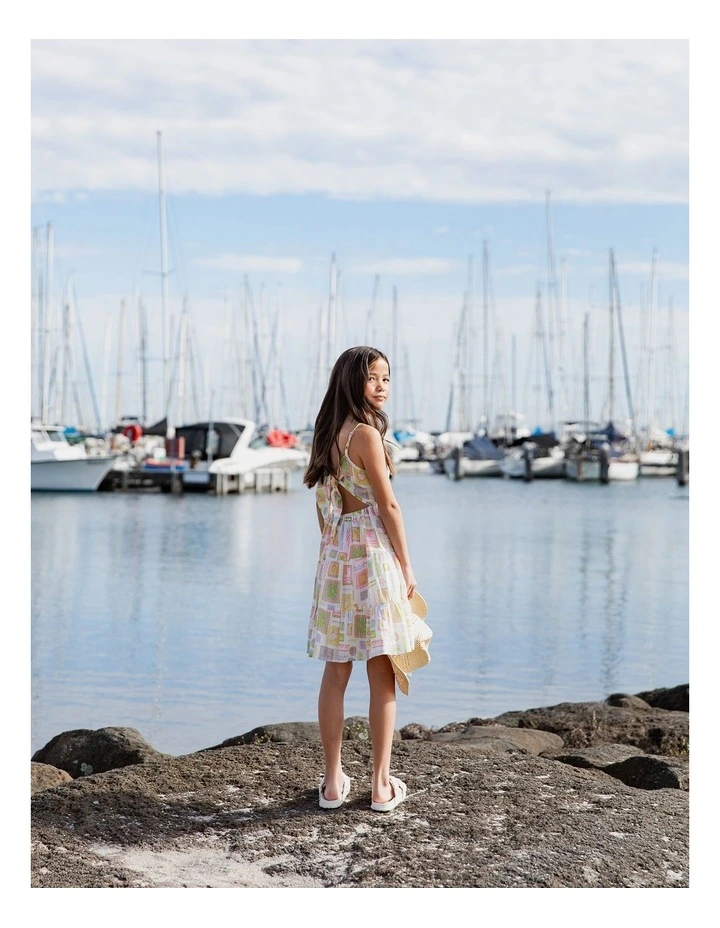 Matisse Tiered Mini Dress (8-16 Years) in Print image 3