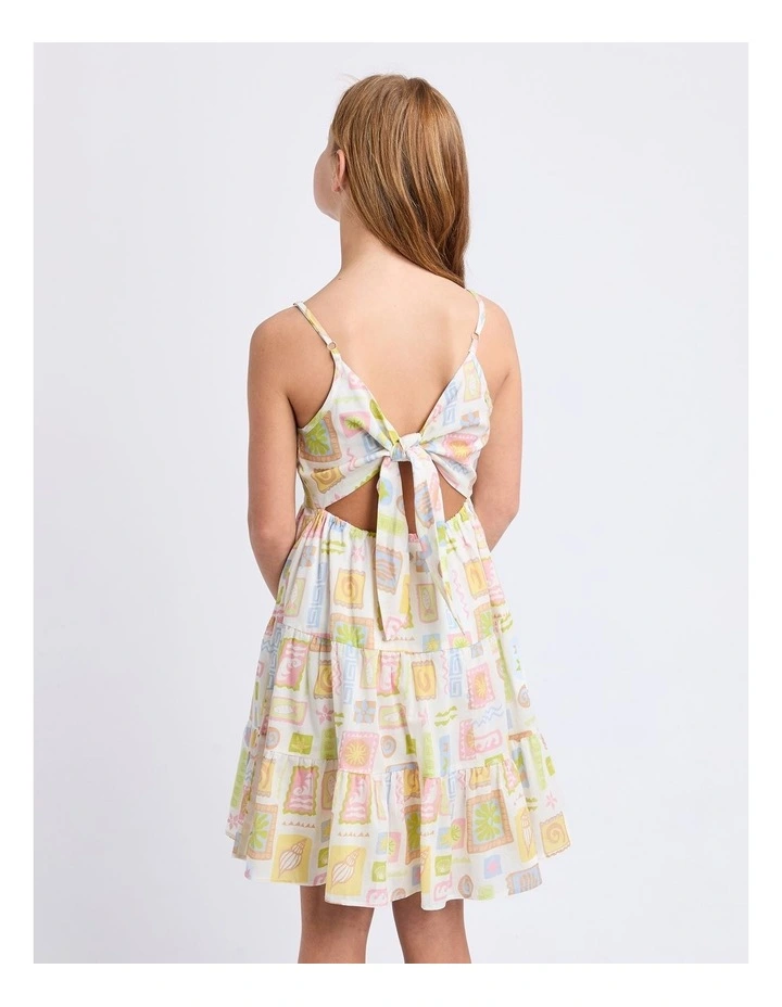Matisse Tiered Mini Dress (8-16 Years) in Print image 4