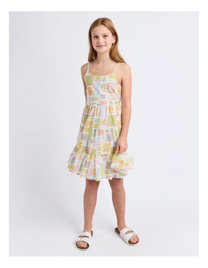 Matisse Tiered Mini Dress (8-16 Years) in Print image 5