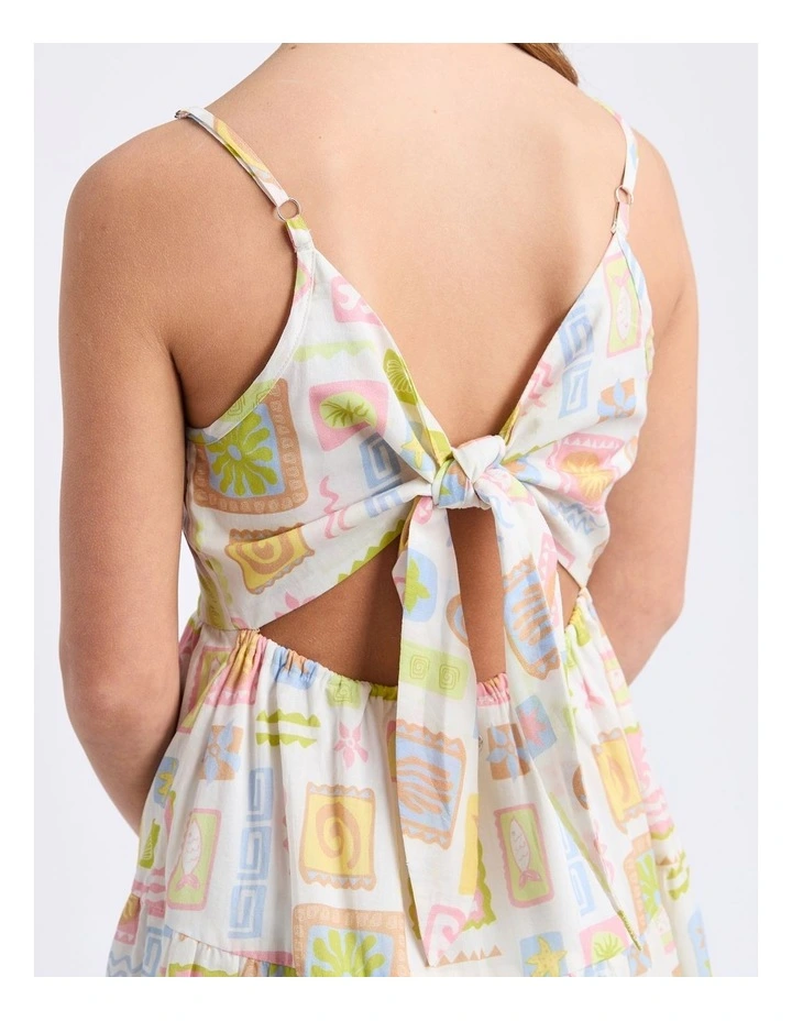 Matisse Tiered Mini Dress (8-16 Years) in Print image 6