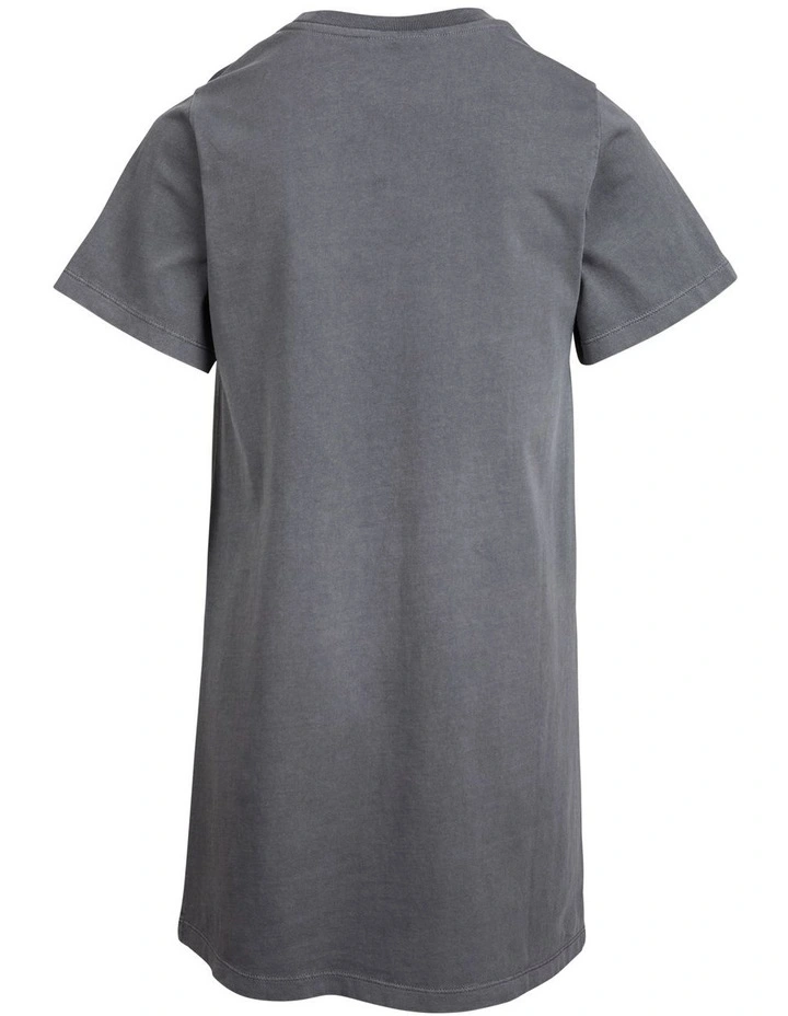Wild Heart Tee Dress (8 - 16 Years) in Charcoal image 6