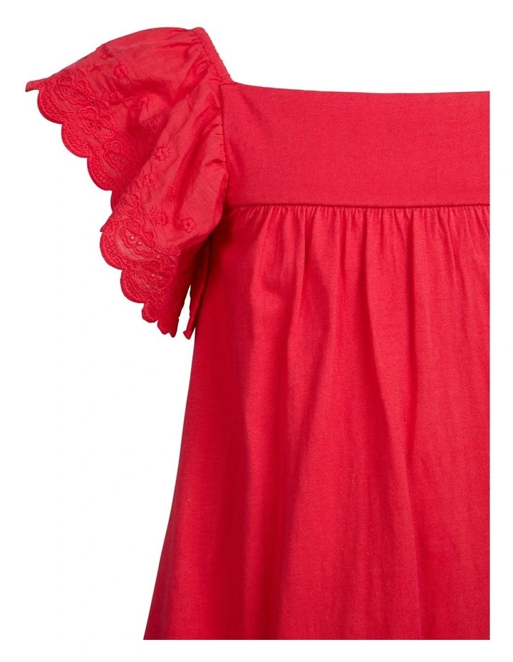 Maisie Dress (3 - 7 Years) in Red image 7