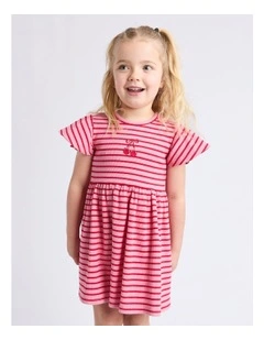 Betty Rib Dress (3 - 7 Years) in Pink
