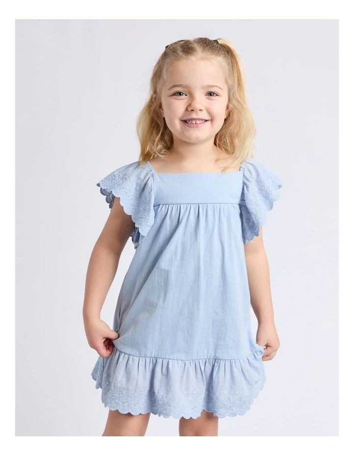 Maisie Dress (3-7 Years) in Light Blue image 1