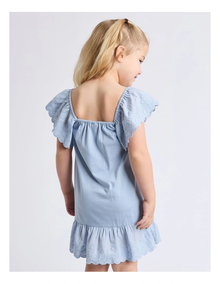 Maisie Dress (3-7 Years) in Light Blue image 4