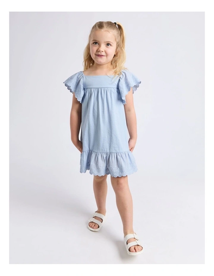Maisie Dress (3-7 Years) in Light Blue image 5