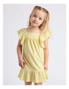Maisie Dress (3-7 Years) in Lemon