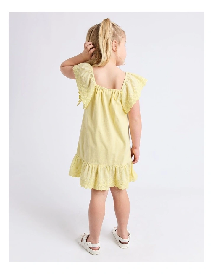 Maisie Dress (3-7 Years) in Lemon image 2