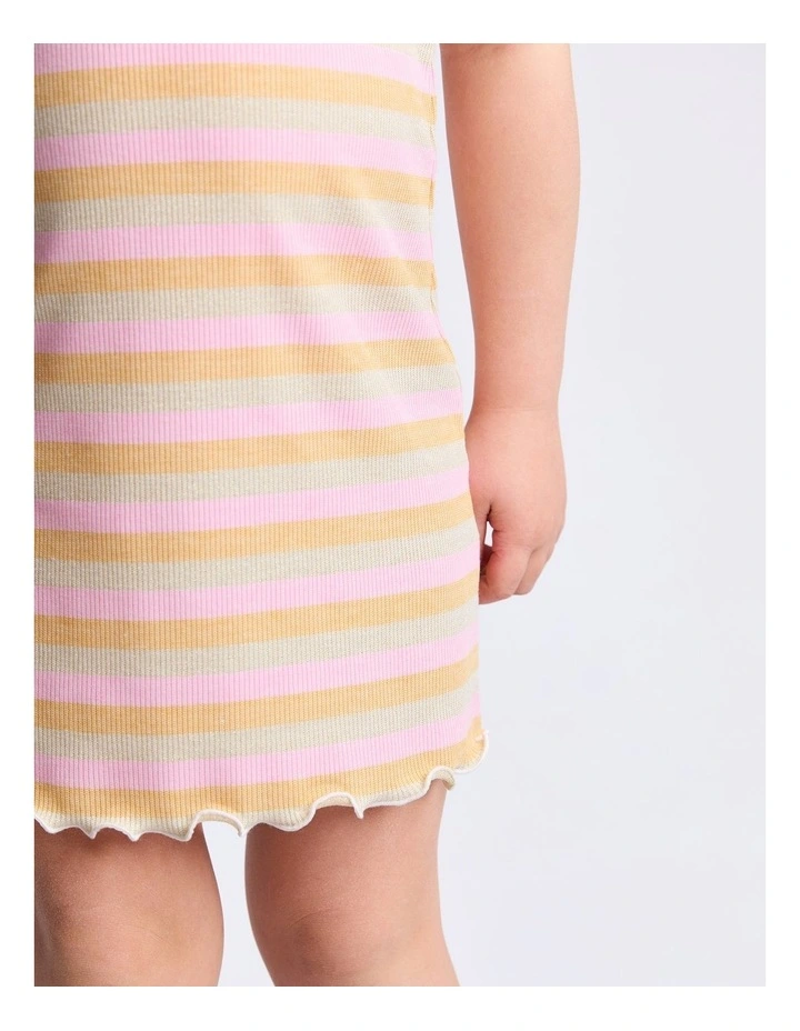 Callie Rib Dress (3 - 7 Years) in Pink image 4