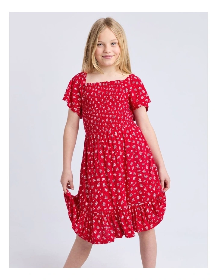 Poppy Dress (8 - 16 Years) in Red image 1