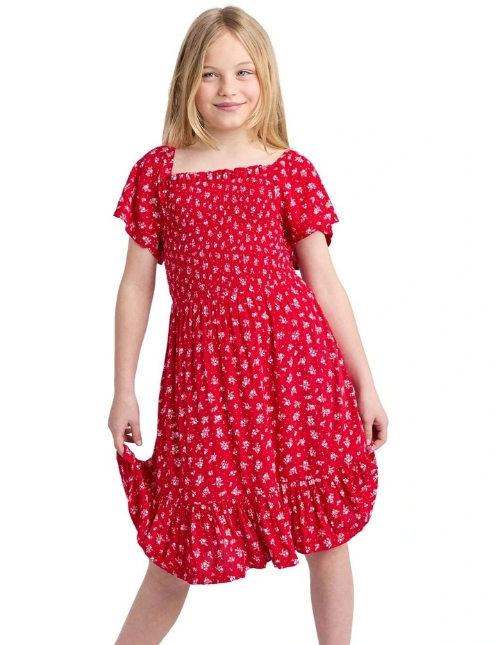 Poppy Dress (8 - 16 Years) in Red image 1