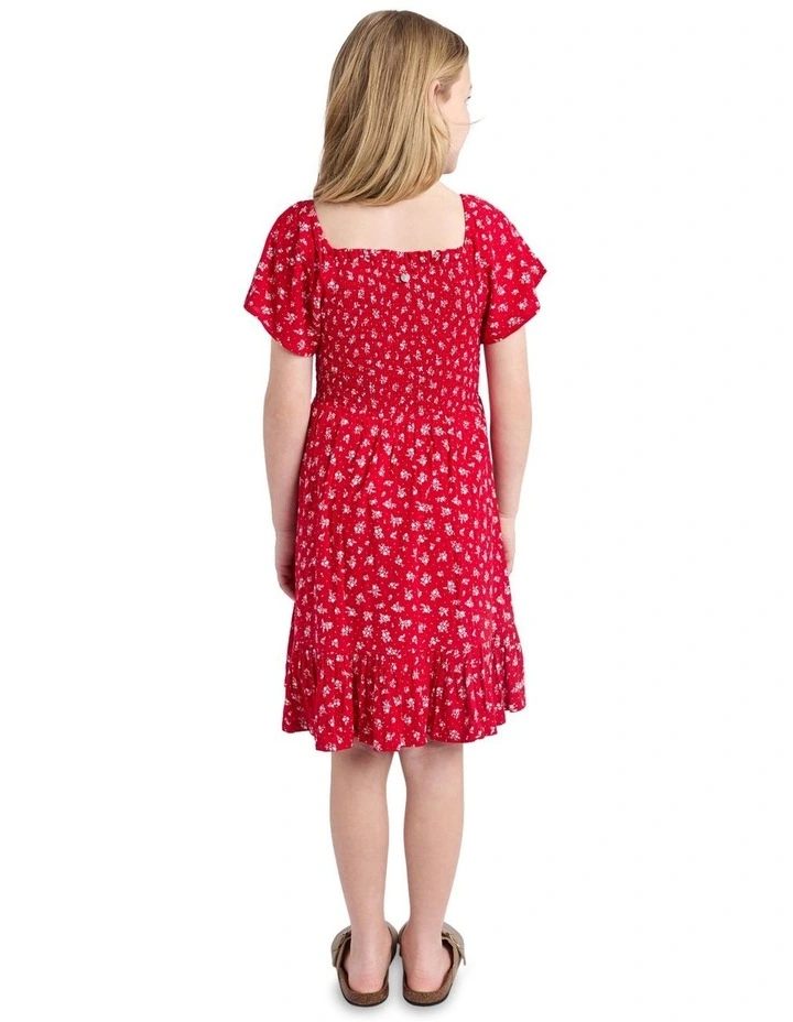 Poppy Dress (8 - 16 Years) in Red image 2