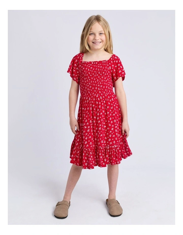 Poppy Dress (8 - 16 Years) in Red image 3