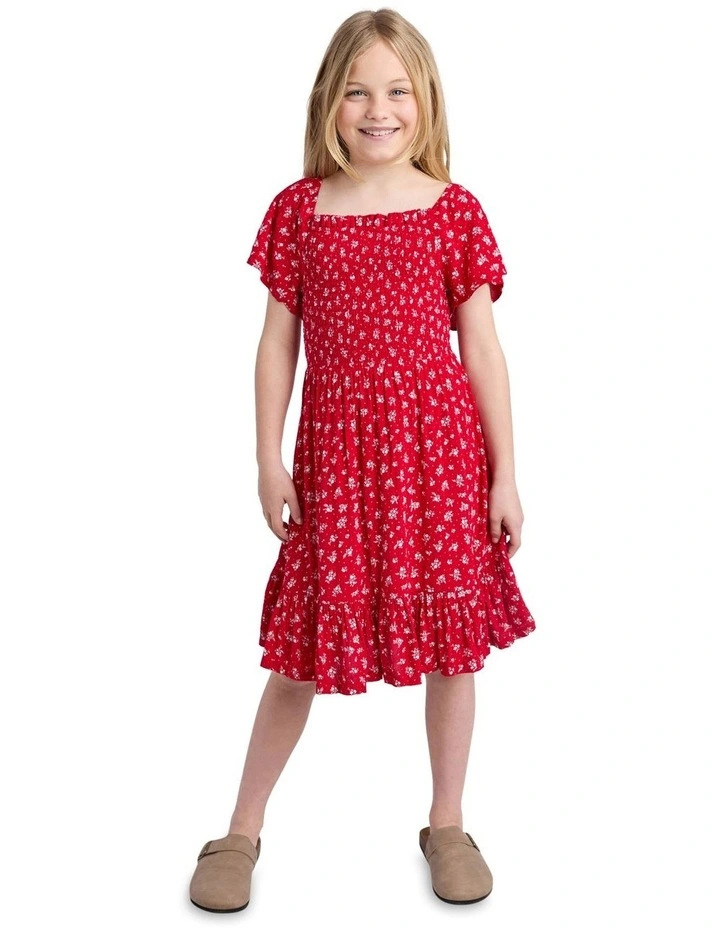 Poppy Dress (8 - 16 Years) in Red image 3