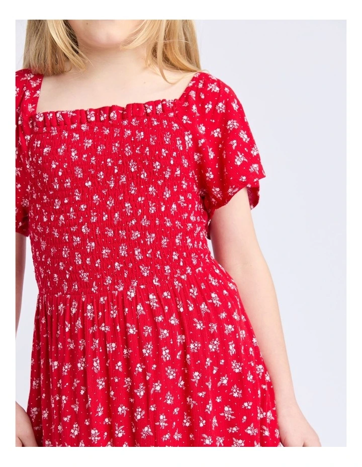 Poppy Dress (8 - 16 Years) in Red image 4