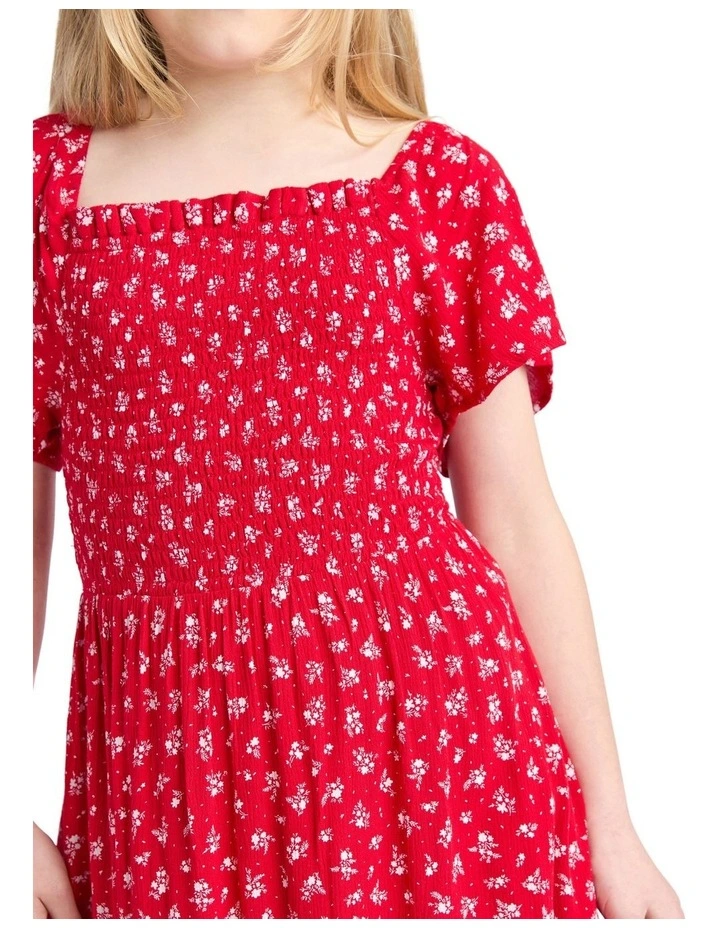 Poppy Dress (8 - 16 Years) in Red image 4
