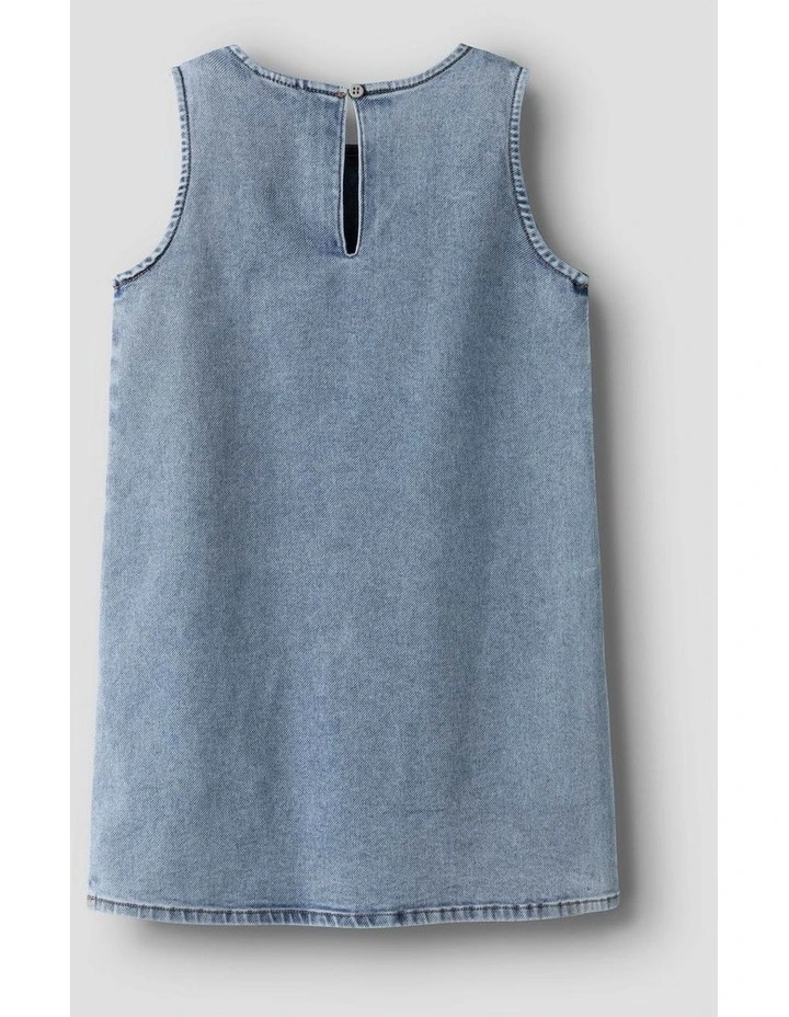 Famelia Denim Dress in Blue image 2