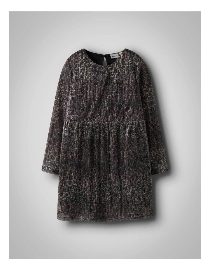 Risaring Long Sleeve Dress in Brown image 1