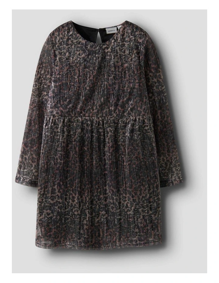 Risaring Long Sleeve Dress in Brown image 1