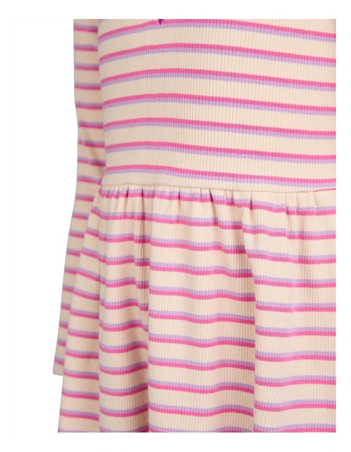 Maya Rib Dress (3-7 Years) in Oat image 7