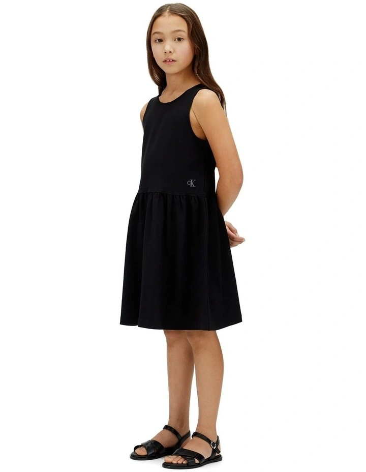 Punto Tank Dress (8-16 Years) in Black image 4