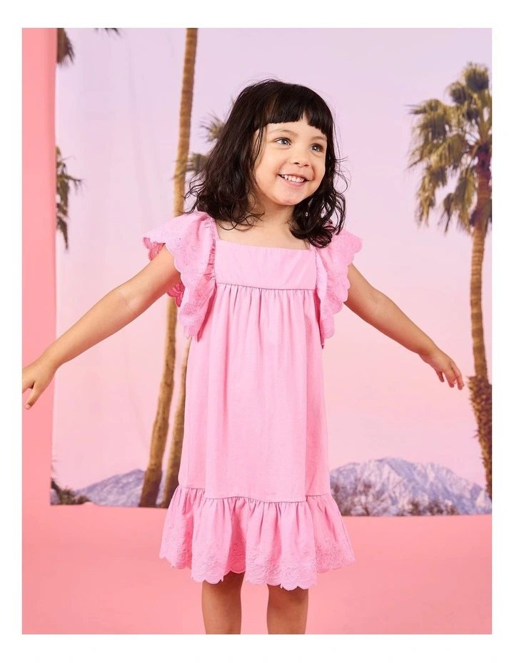 Maisie Dress (3-7 Years) in Pink image 2